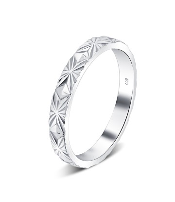 Beautiful Pattern Shaped Silver Ring NSR-4079